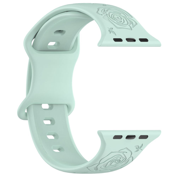 Holdbart Silikone Universal Rem passer til Apple Smartwatch - Grøn#serie_4