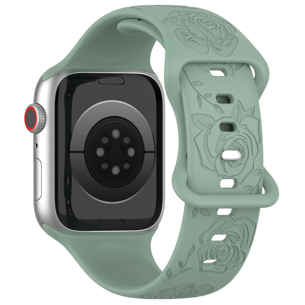 Holdbart Silikone Universal Rem passer til Apple Smartwatch - Grøn#serie_5