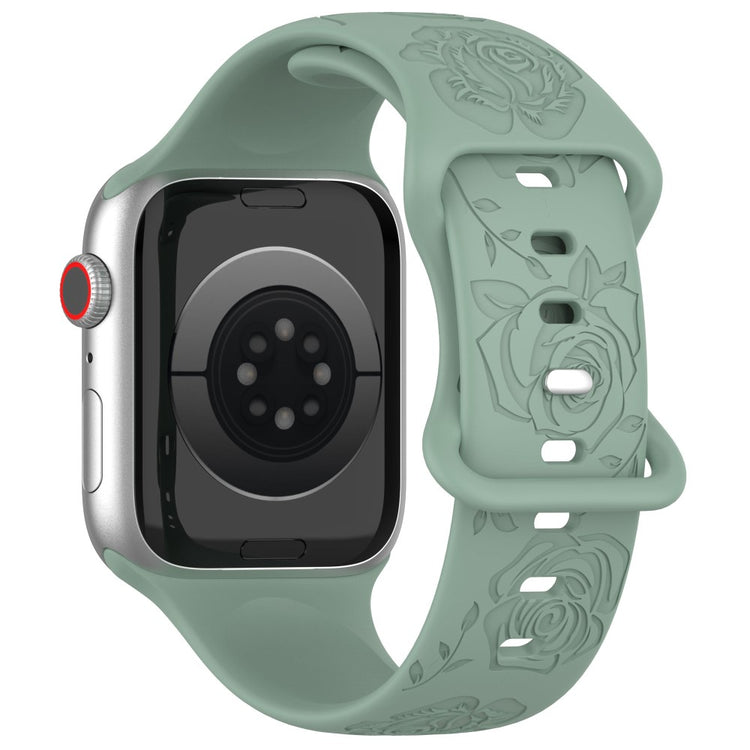 Holdbart Silikone Universal Rem passer til Apple Smartwatch - Grøn#serie_5
