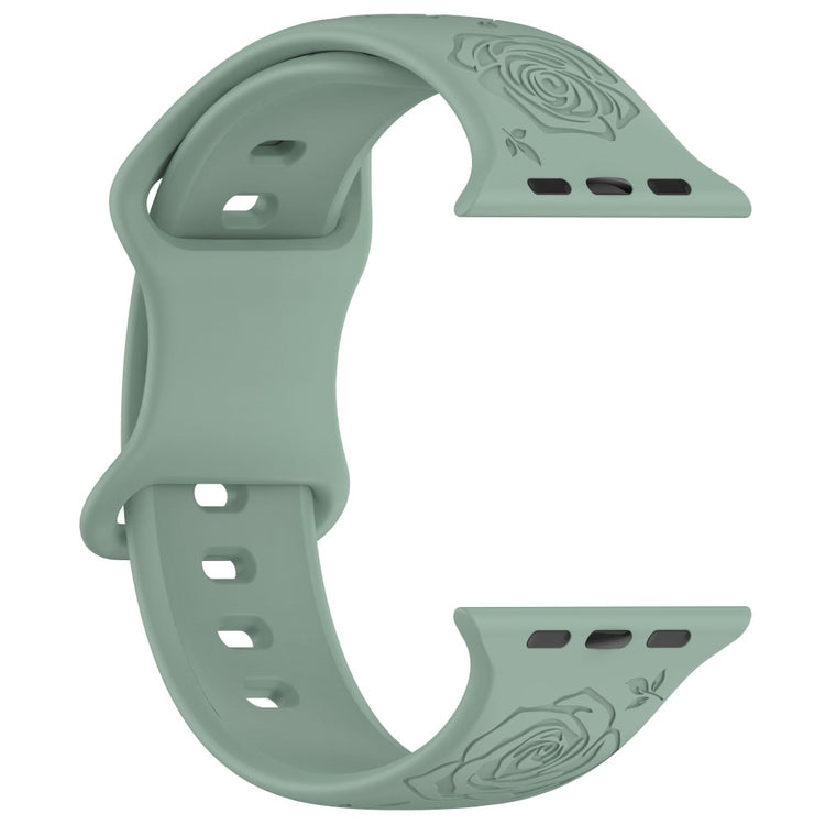 Holdbart Silikone Universal Rem passer til Apple Smartwatch - Grøn#serie_5