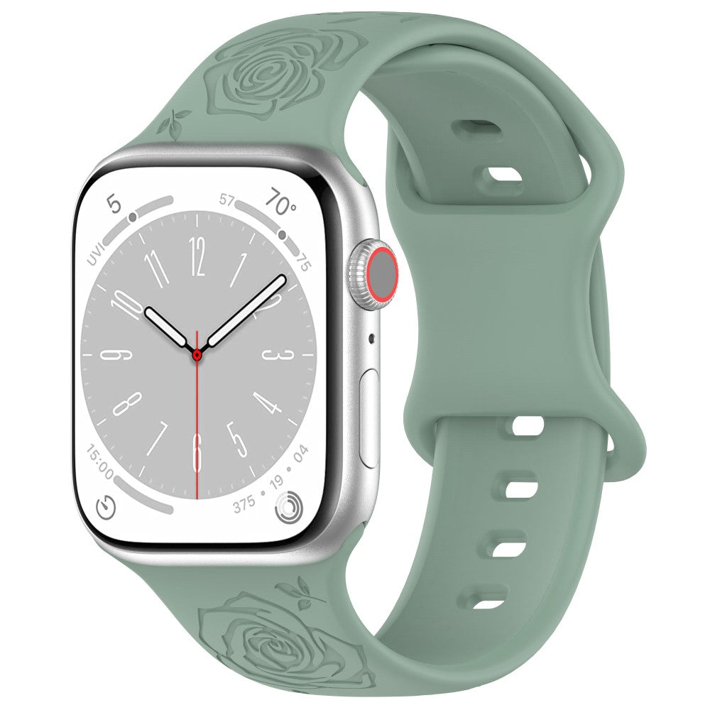 Holdbart Silikone Universal Rem passer til Apple Smartwatch - Grøn#serie_5