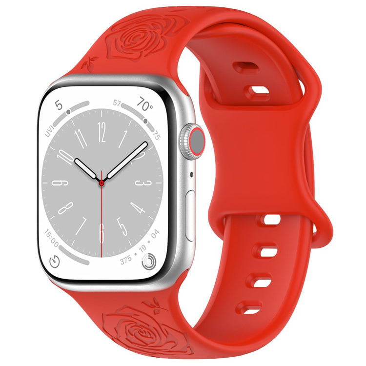 Holdbart Silikone Universal Rem passer til Apple Smartwatch - Rød#serie_7