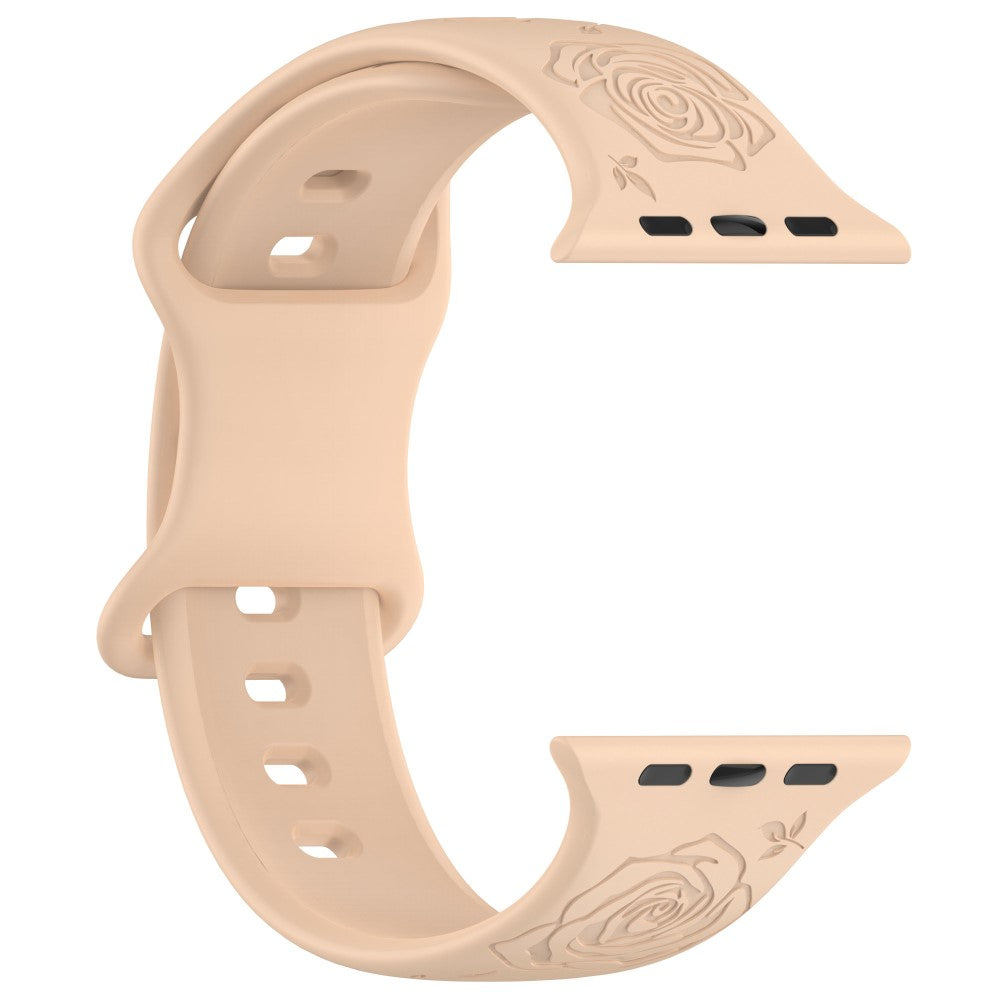 Holdbart Silikone Universal Rem passer til Apple Smartwatch - Brun#serie_10