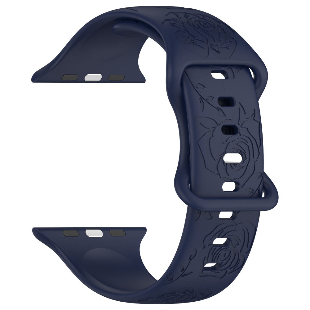 Holdbart Silikone Universal Rem passer til Apple Smartwatch - Blå#serie_12