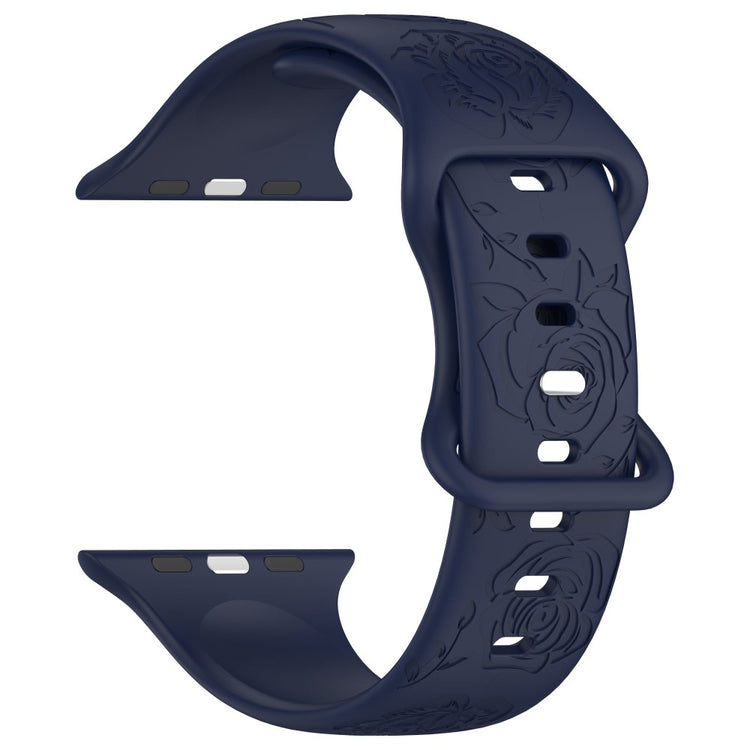 Holdbart Silikone Universal Rem passer til Apple Smartwatch - Blå#serie_12