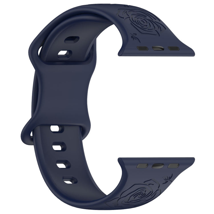 Holdbart Silikone Universal Rem passer til Apple Smartwatch - Blå#serie_12