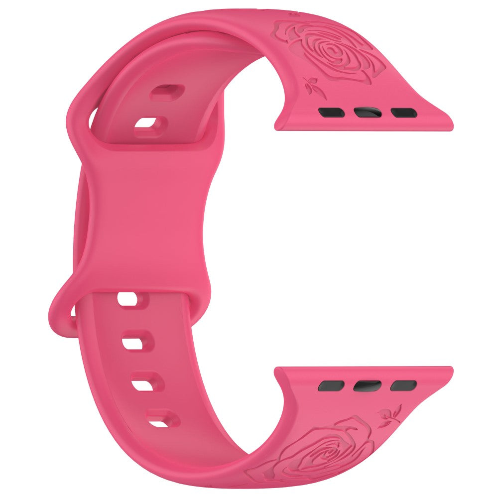 Holdbart Silikone Universal Rem passer til Apple Smartwatch - Pink#serie_13