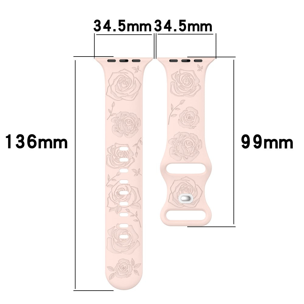 Apple Watch 49mm / 45mm / 44mm / 42mm Silicone Strap Watch Band - Pink#serie_13