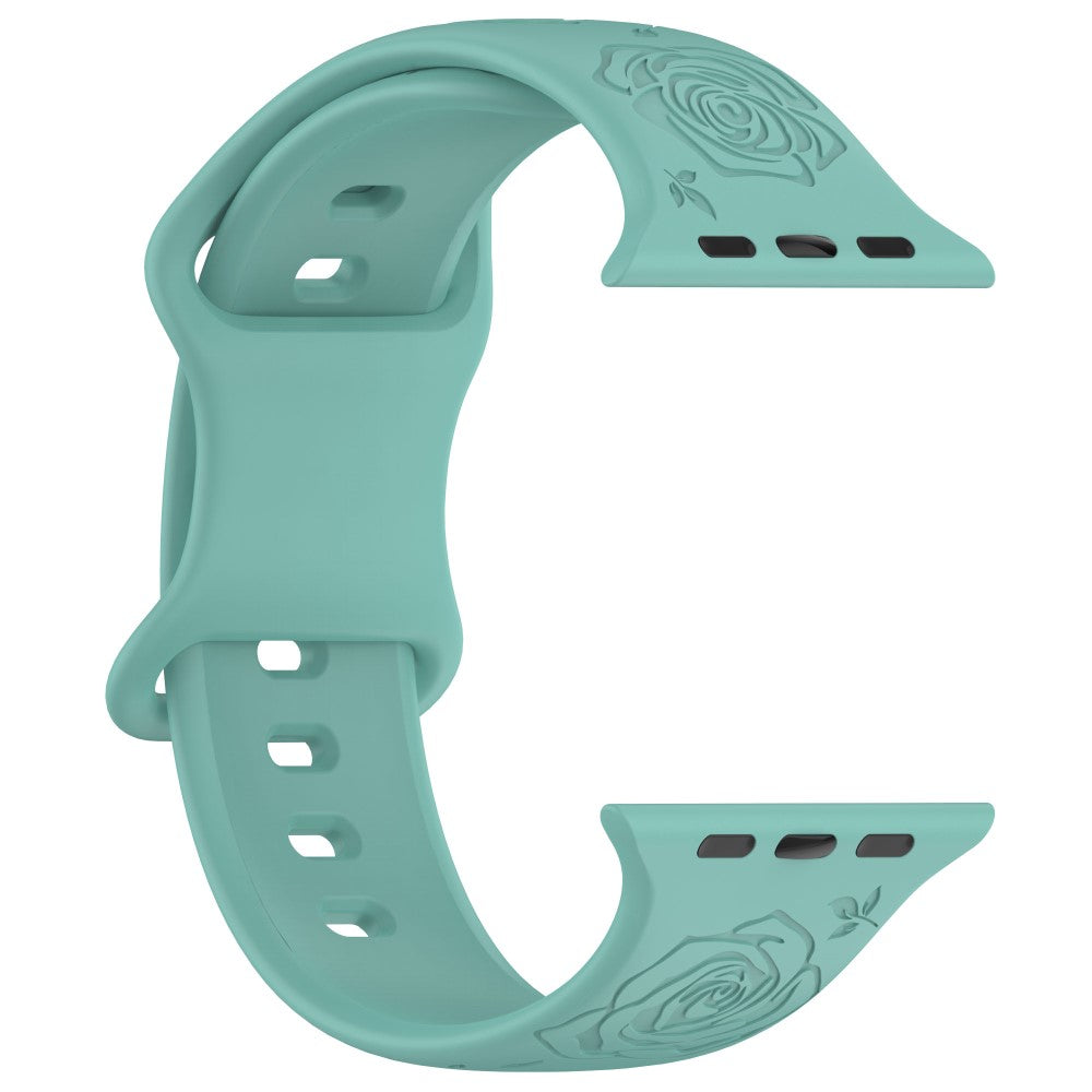 Holdbart Silikone Universal Rem passer til Apple Smartwatch - Grøn#serie_14