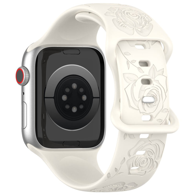 Holdbart Silikone Universal Rem passer til Apple Smartwatch - Hvid#serie_15