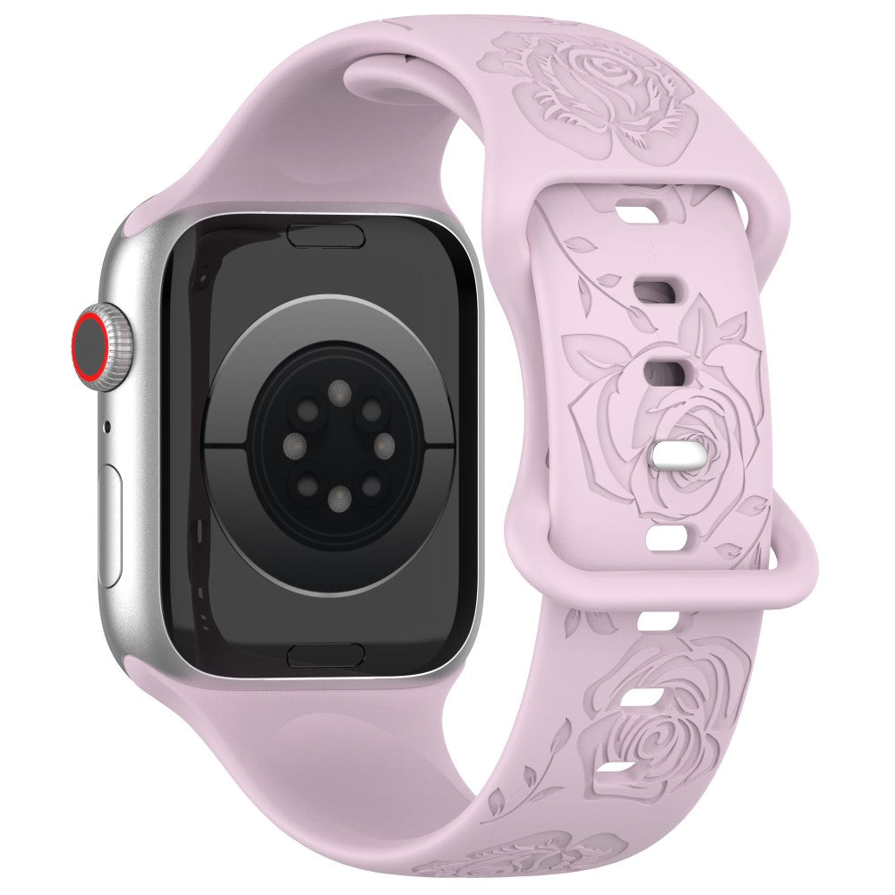 Holdbart Silikone Universal Rem passer til Apple Smartwatch - Lilla#serie_16