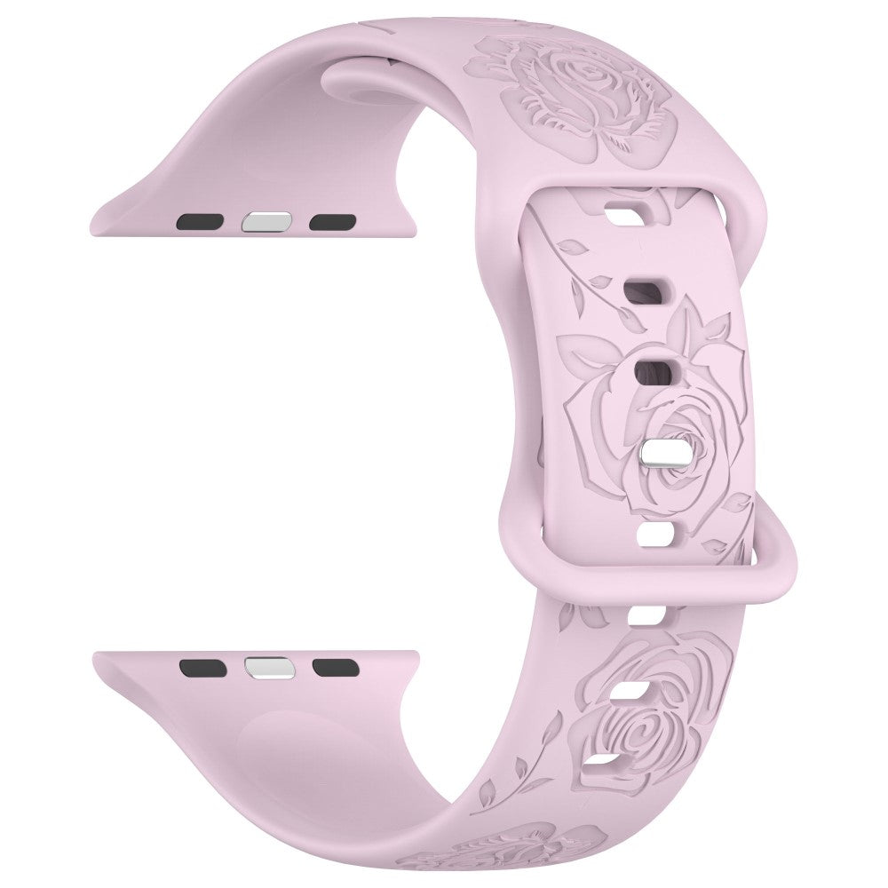 Holdbart Silikone Universal Rem passer til Apple Smartwatch - Lilla#serie_16