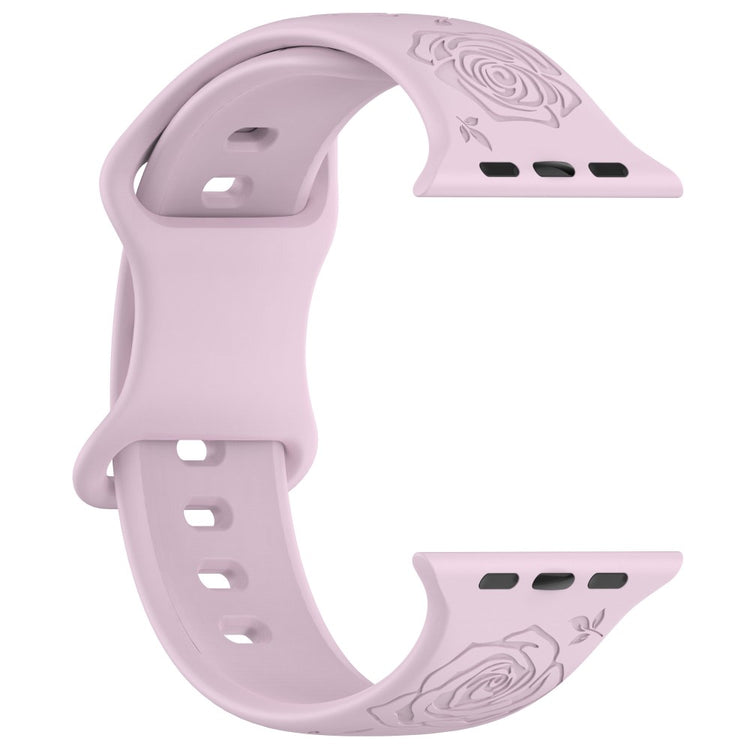 Holdbart Silikone Universal Rem passer til Apple Smartwatch - Lilla#serie_16