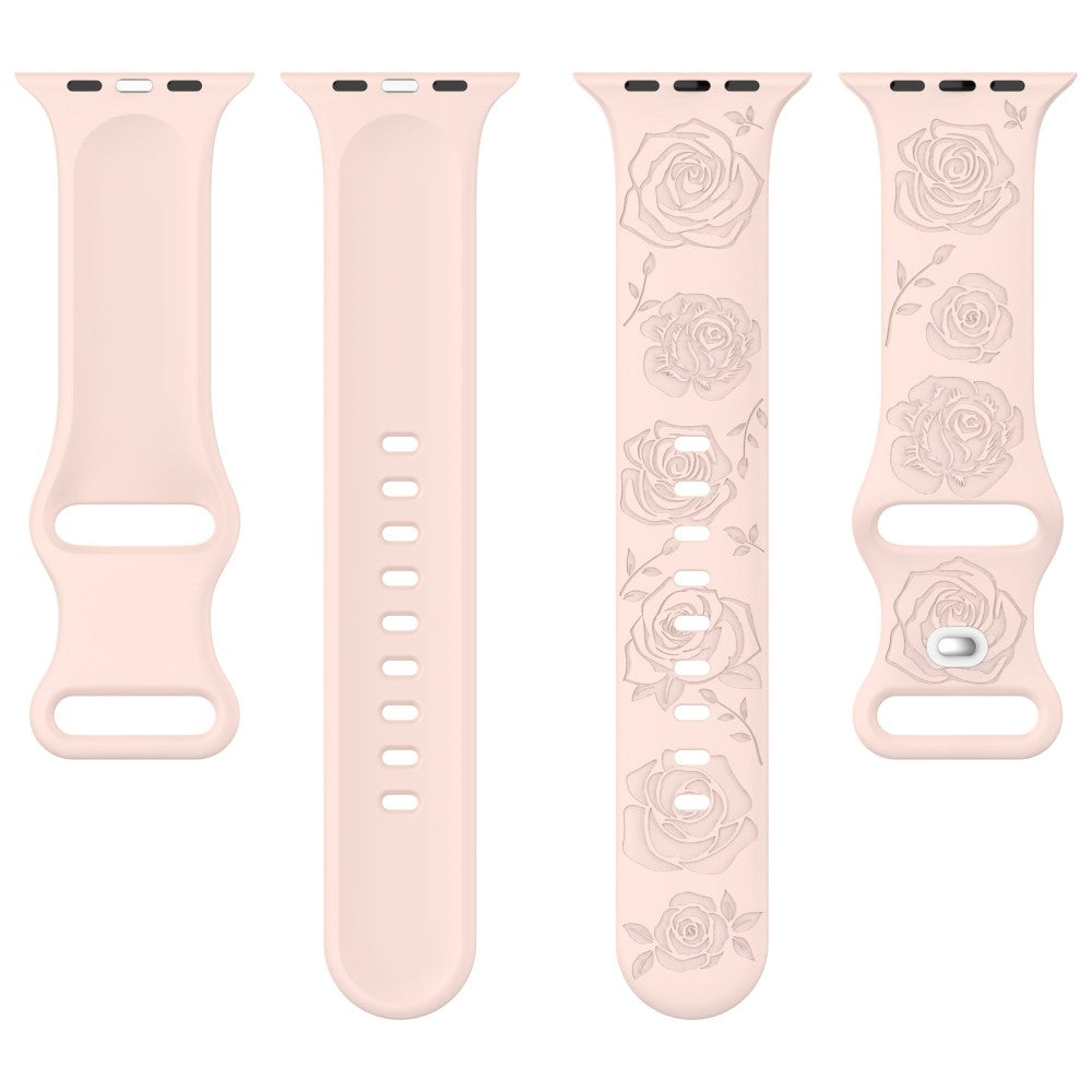 Holdbart Silikone Universal Rem passer til Apple Smartwatch - Lilla#serie_16