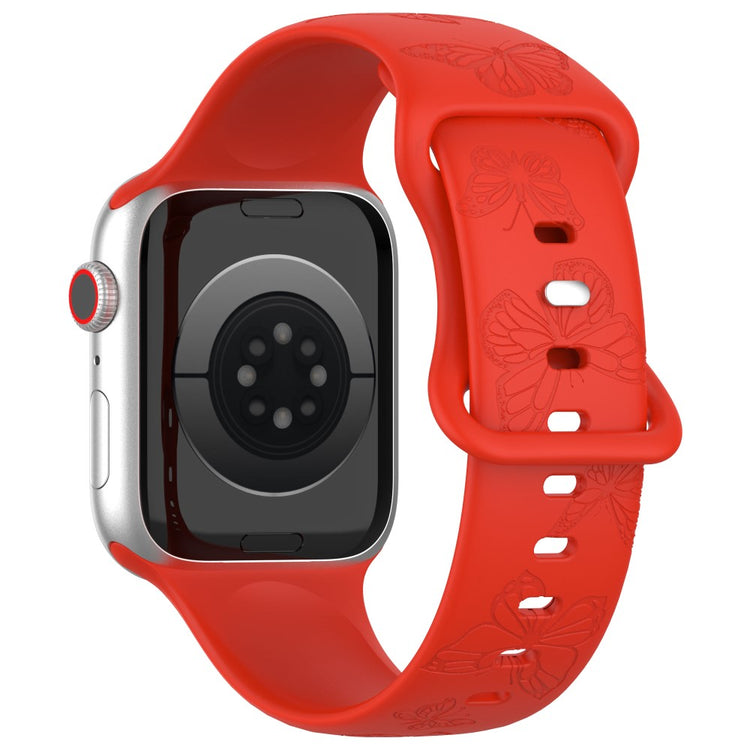 Vildt Godt Silikone Universal Rem passer til Apple Smartwatch - Rød#serie_1