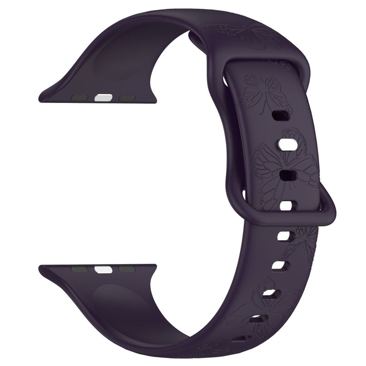 Vildt Godt Silikone Universal Rem passer til Apple Smartwatch - Lilla#serie_2