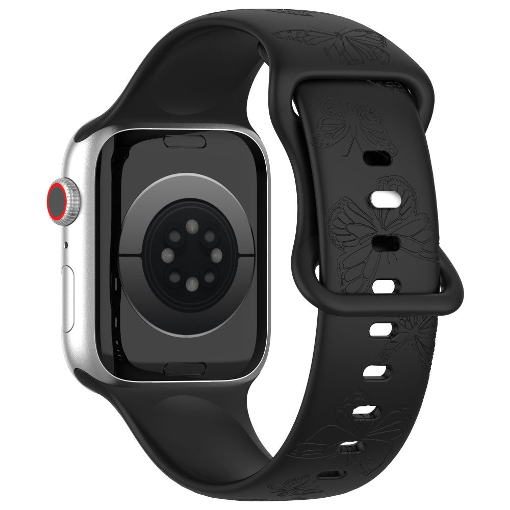 Vildt Godt Silikone Universal Rem passer til Apple Smartwatch - Sort#serie_6