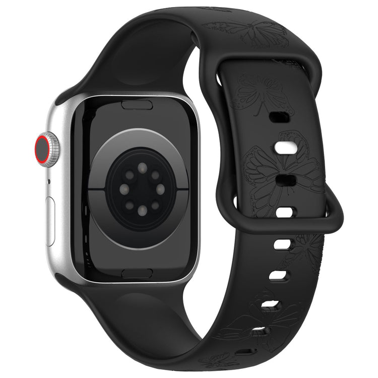 Vildt Godt Silikone Universal Rem passer til Apple Smartwatch - Sort#serie_6
