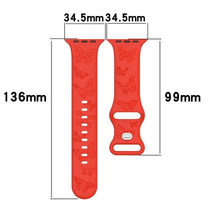 Apple Watch 49mm / 45mm / 44mm / 42mm Watch Strap Silicone Band - Black#serie_6