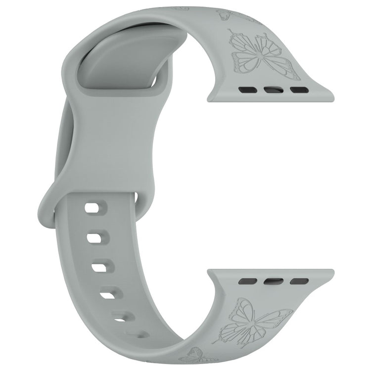 Vildt Godt Silikone Universal Rem passer til Apple Smartwatch - Sølv#serie_7