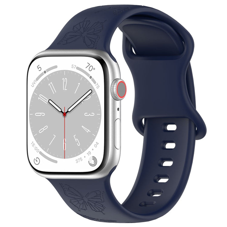 Vildt Godt Silikone Universal Rem passer til Apple Smartwatch - Blå#serie_12