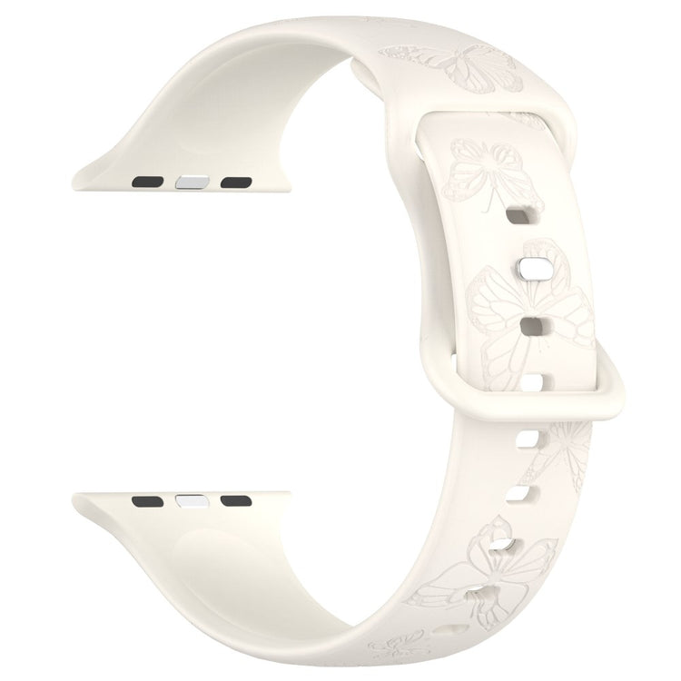 Vildt Godt Silikone Universal Rem passer til Apple Smartwatch - Hvid#serie_15