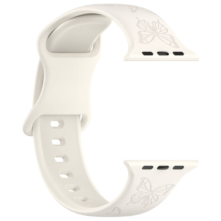 Vildt Godt Silikone Universal Rem passer til Apple Smartwatch - Hvid#serie_15