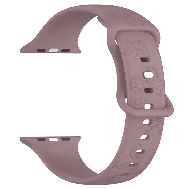 Vildt Godt Silikone Universal Rem passer til Apple Smartwatch - Lilla#serie_17