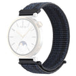 Huawei Watch GT 4 41mm / Garmin Venu 3S Nylon Watch Strap 18mm Sports Watchband - Black+Blue