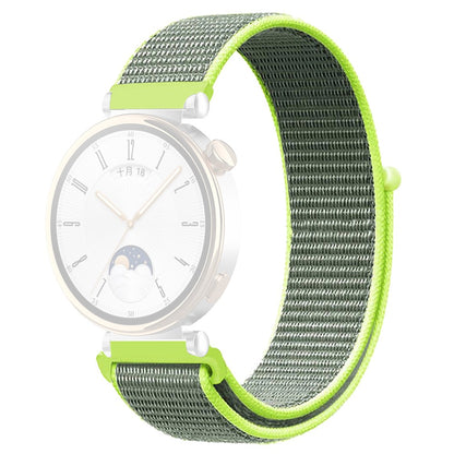Huawei Watch GT 4 41mm / Garmin Venu 3S Watch Band 18mm Nylon Loop Adjustable Wrist Strap - Bright Yellow#serie_10