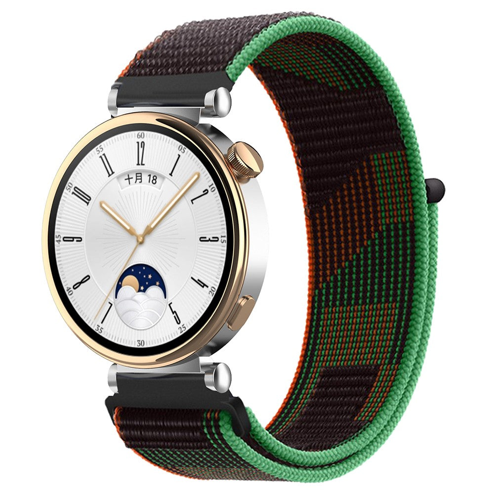 Huawei Watch GT 4 41mm / Garmin Venu 3S Watch Band 18mm Nylon Loop Adjustable Wrist Strap - Mosaic#serie_19