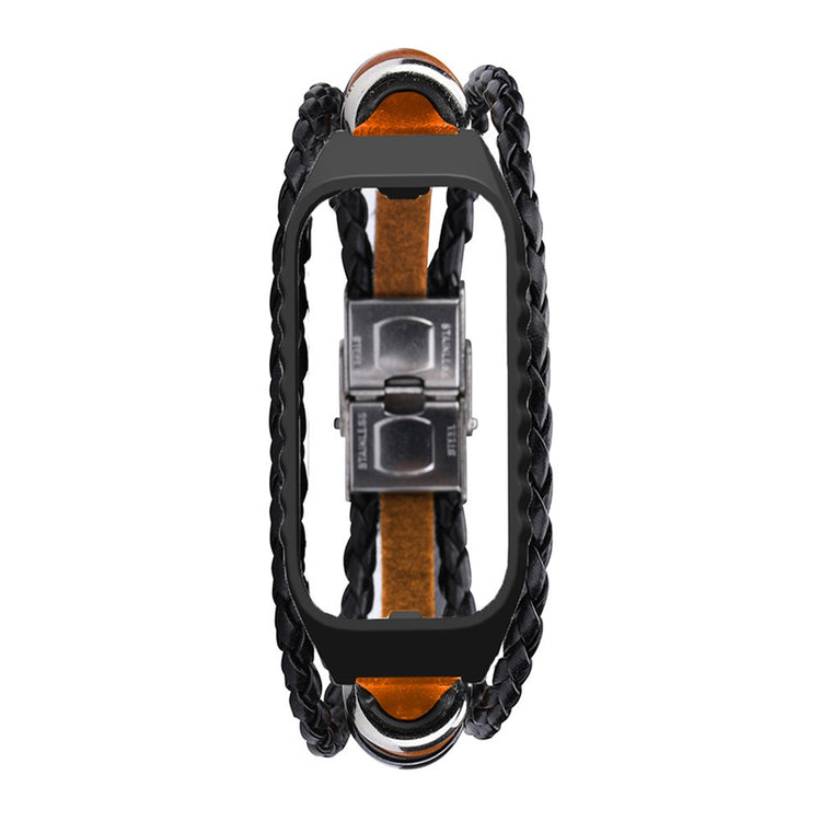 Xiaomi Redmi Band 2 DIY Style Watch Strap Beads Wrist Band Bracelet - Brown#serie_2