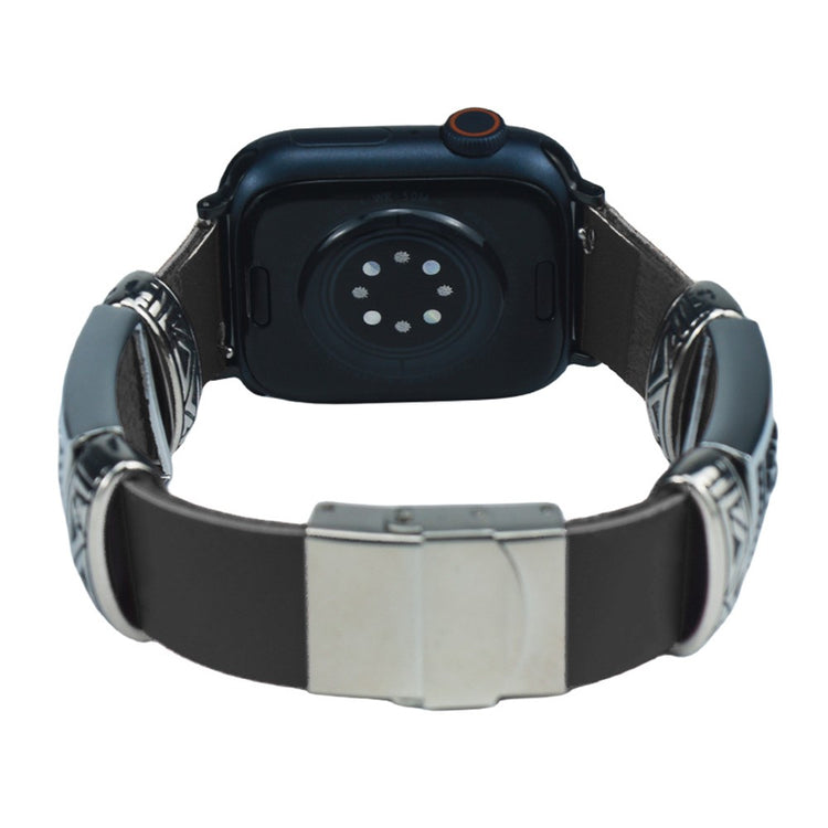 Glimrende Kunstlæder Universal Rem passer til Apple Smartwatch - Sort#serie_1