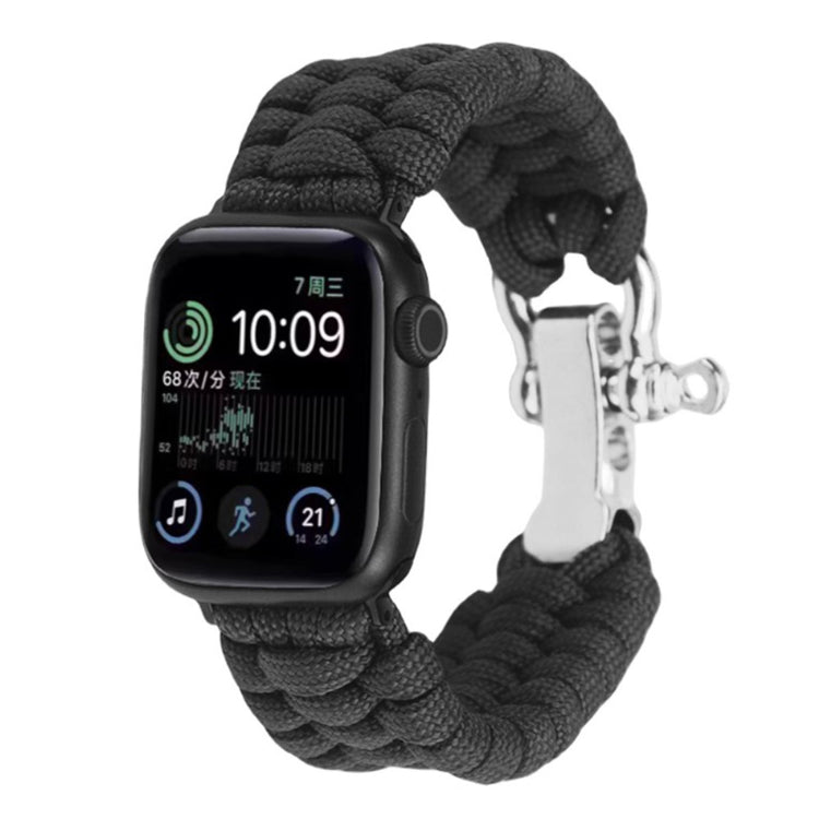 Helt Vildt Fint Nylon Universal Rem passer til Apple Smartwatch - Sort#serie_1
