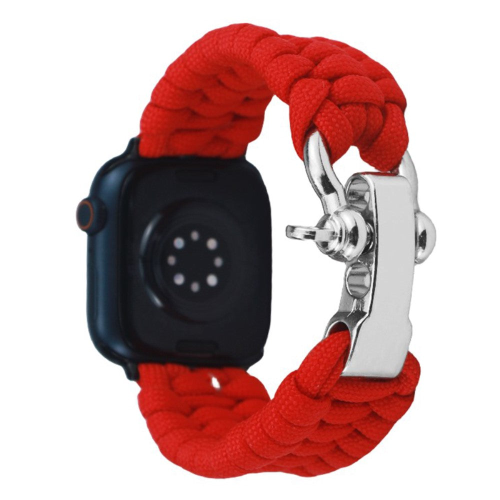 Helt Vildt Fint Nylon Universal Rem passer til Apple Smartwatch - Rød#serie_4