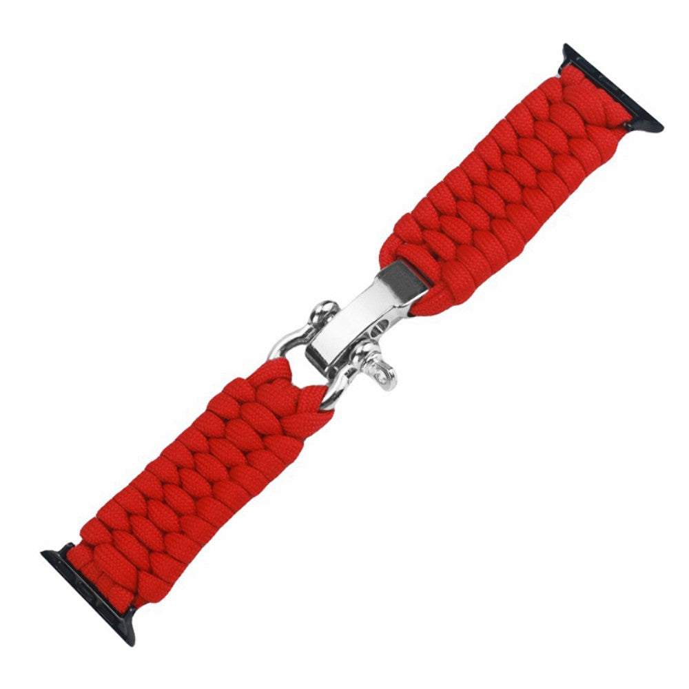 Apple Watch 49mm / 45mm / 44mm / 42mm Nylon Braided Watch Band - Red#serie_4