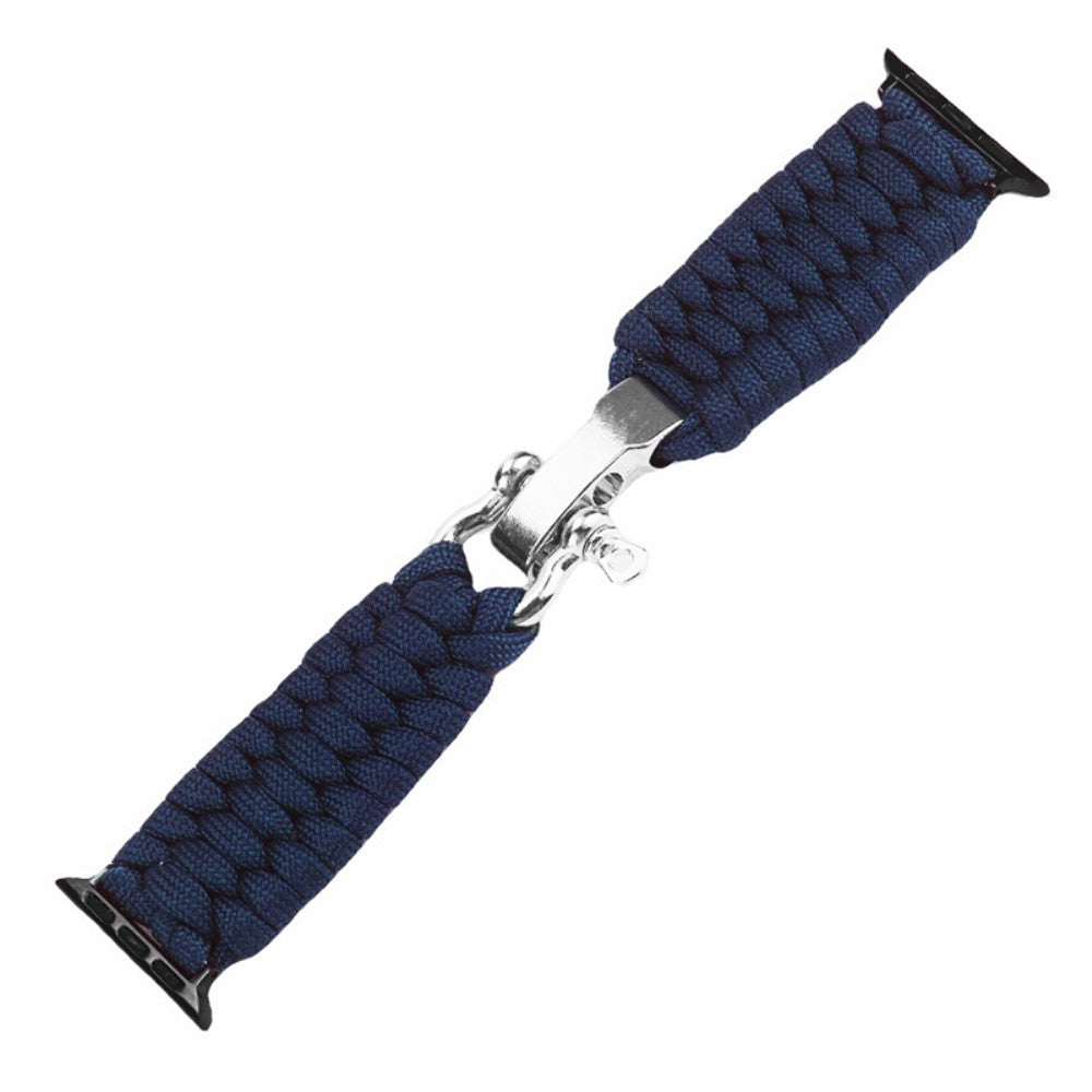 Apple Watch 49mm / 45mm / 44mm / 42mm Nylon Braided Watch Band - Midnight Blue#serie_9