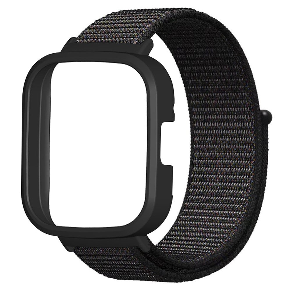 Xiaomi Redmi Watch 3 Nylon Watch Band Adjustable Wrist Strap with Watch Case - Black#serie_1