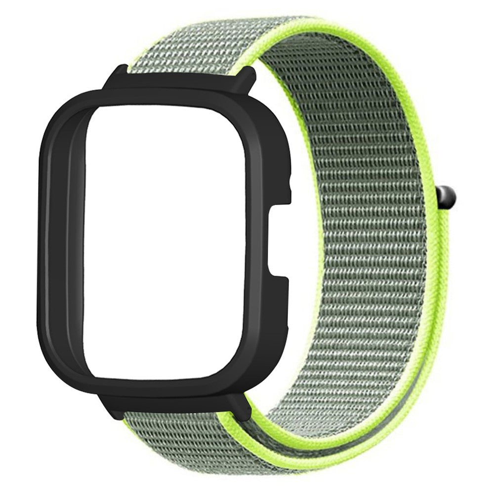 Xiaomi Redmi Watch 3 Nylon Watch Band Adjustable Wrist Strap with Watch Case - Bright Yellow#serie_5