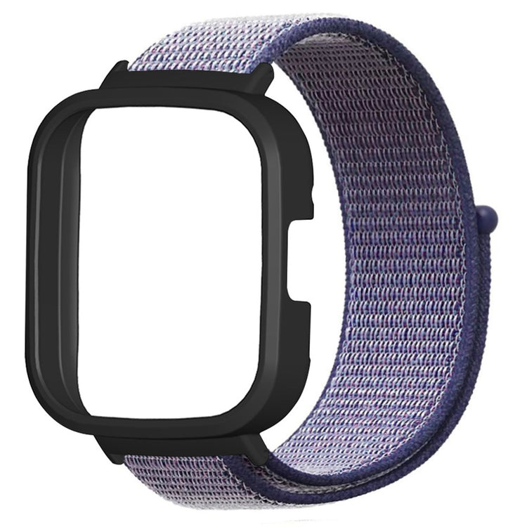 Xiaomi Redmi Watch 3 Nylon Watch Band Adjustable Wrist Strap with Watch Case - Midnight Blue#serie_6