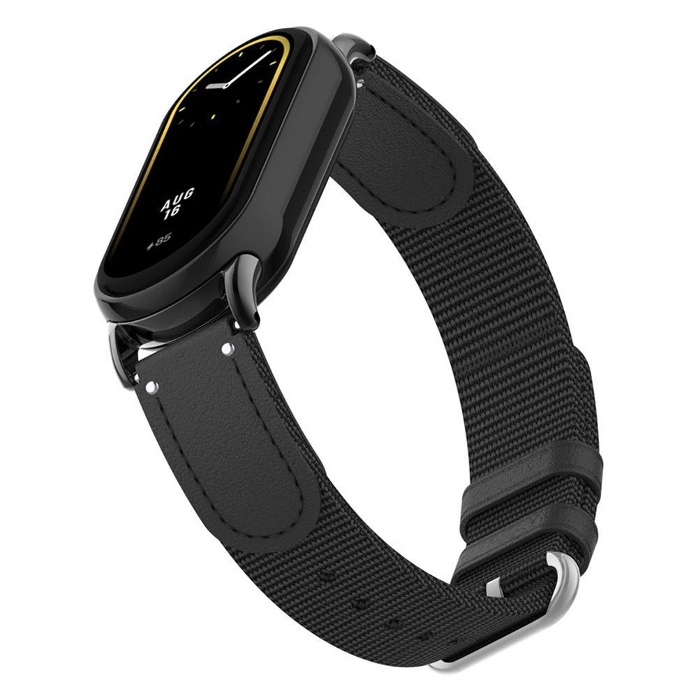 Xiaomi Smart Band 8 / Band 8 NFC Woven Canvas Smartwatch Strap Adjustable Watch Band - Black#serie_1
