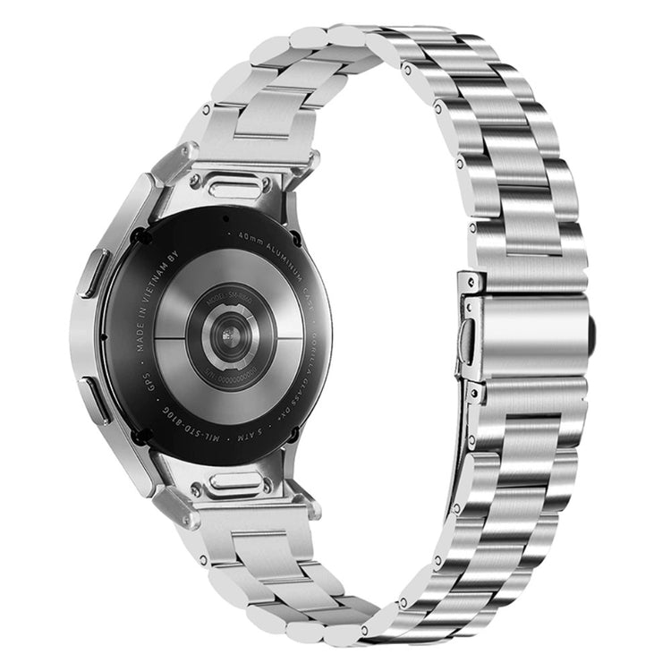 Rigtigt Rart Metal Universal Rem passer til Samsung Smartwatch - Sølv#serie_066