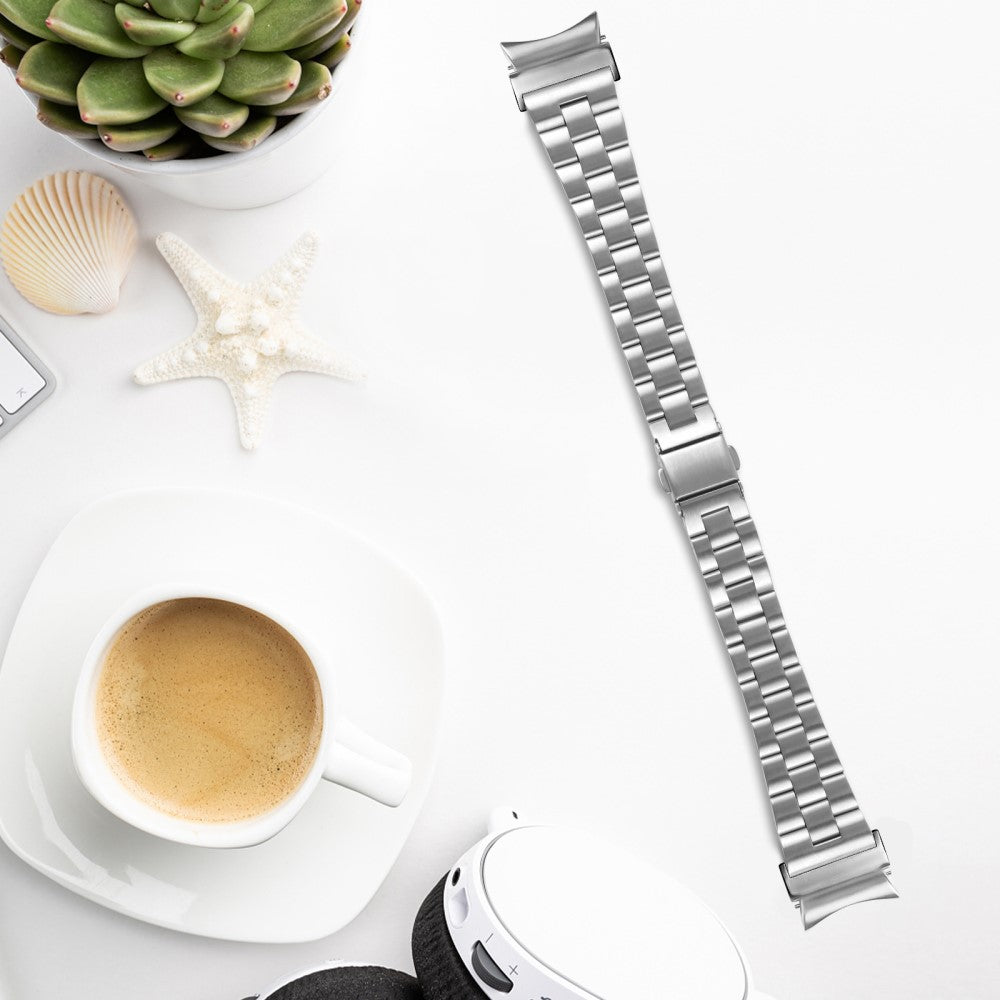 Rigtigt Rart Metal Universal Rem passer til Samsung Smartwatch - Sølv#serie_066