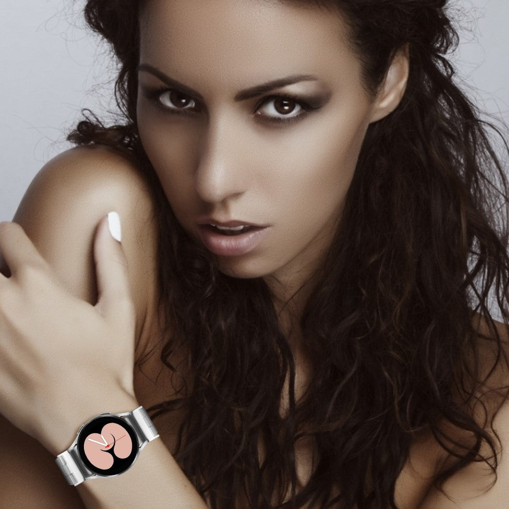 Rigtigt Rart Metal Universal Rem passer til Samsung Smartwatch - Sølv#serie_066