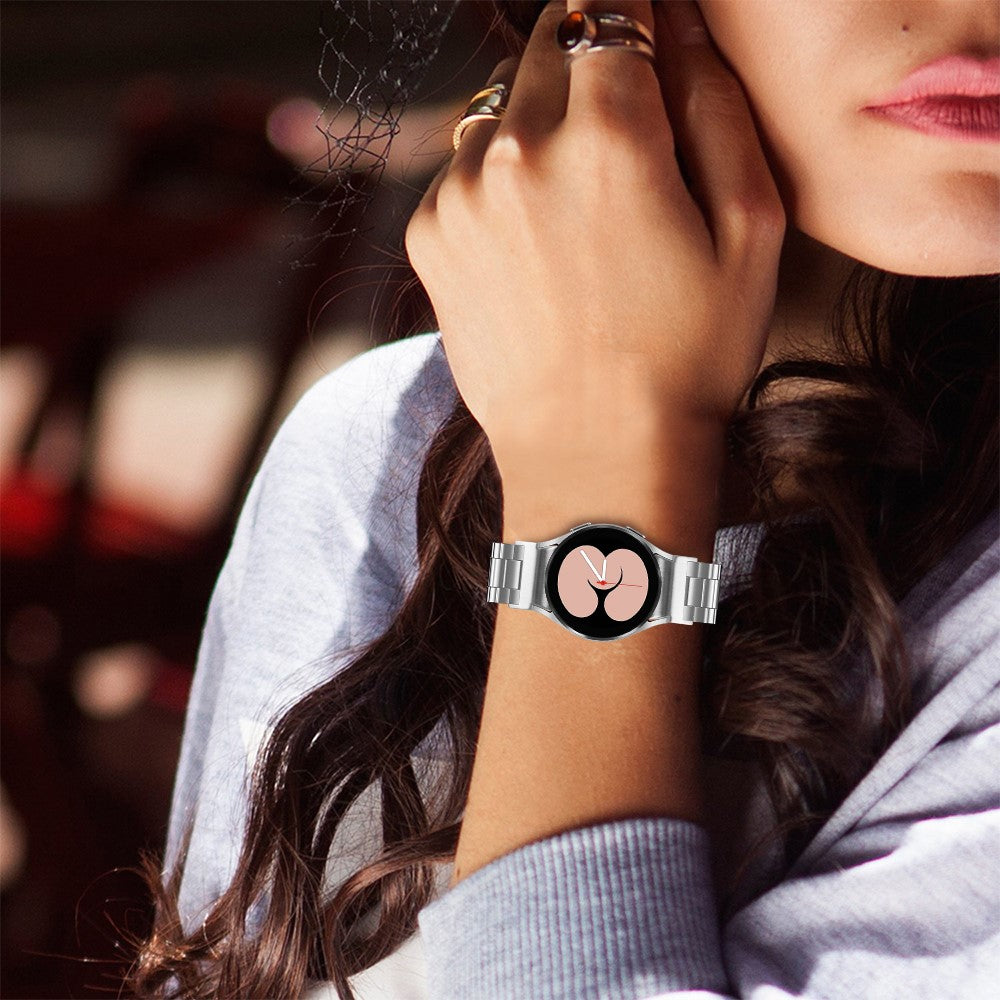 Solid Metal Universal Rem passer til Samsung Smartwatch - Sølv#serie_078