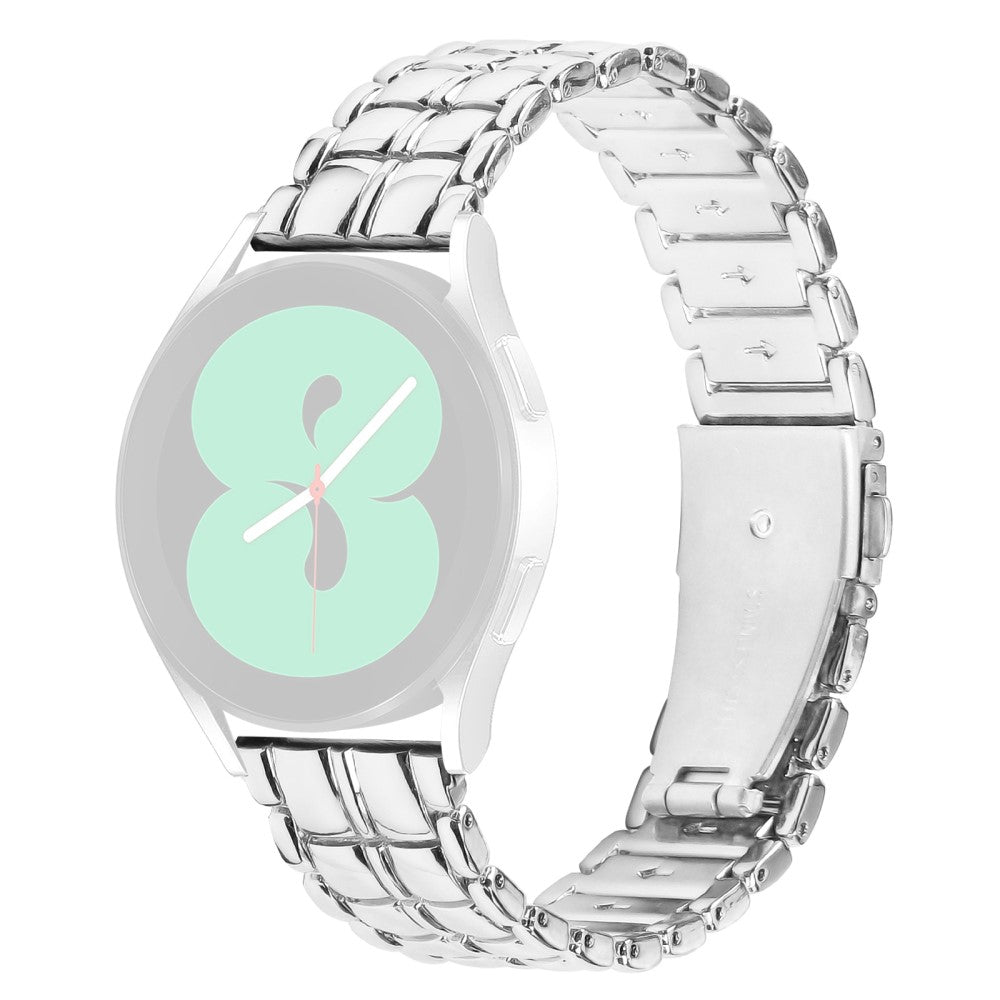 Rigtigt Fantastisk Metal Universal Rem passer til Samsung Smartwatch - Sølv#serie_4