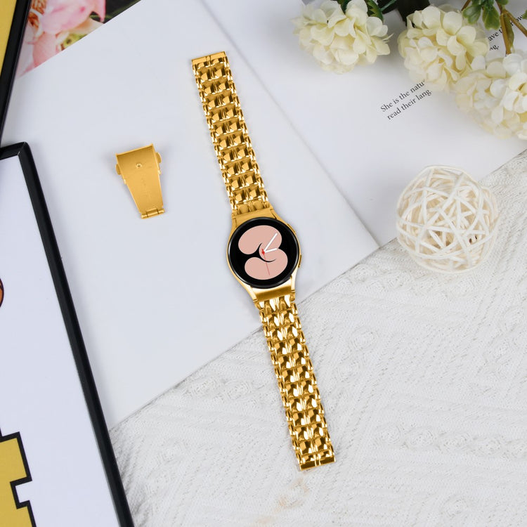 Super Fantastisk Metal Universal Rem passer til Samsung Smartwatch - Guld#serie_3