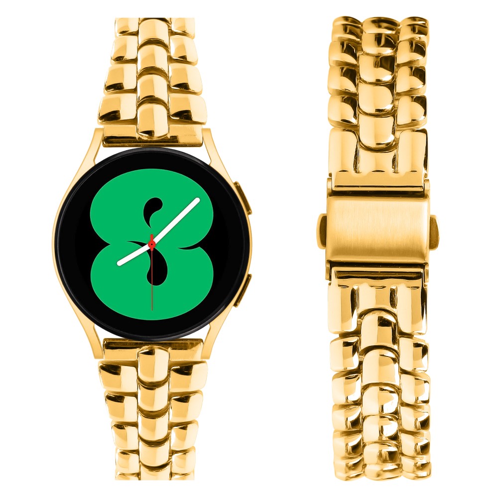 Mega Kønt Metal Universal Rem passer til Samsung Smartwatch - Guld#serie_3