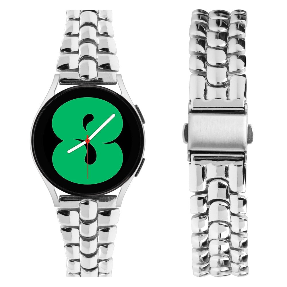 Mega Kønt Metal Universal Rem passer til Samsung Smartwatch - Sølv#serie_4
