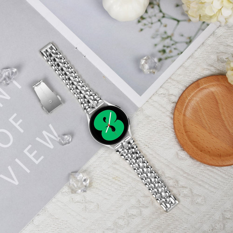 Mega Kønt Metal Universal Rem passer til Samsung Smartwatch - Sølv#serie_4